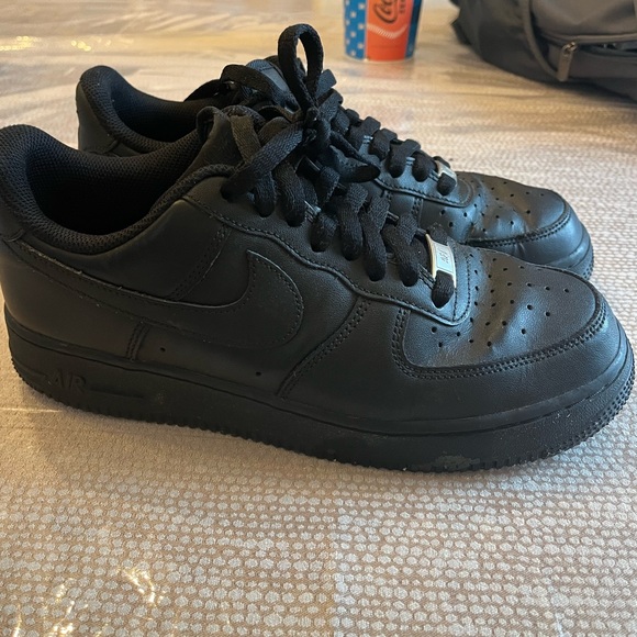 Nike Air force 1 all black Mens size 7.5 Authentic - Picture 1 of 12